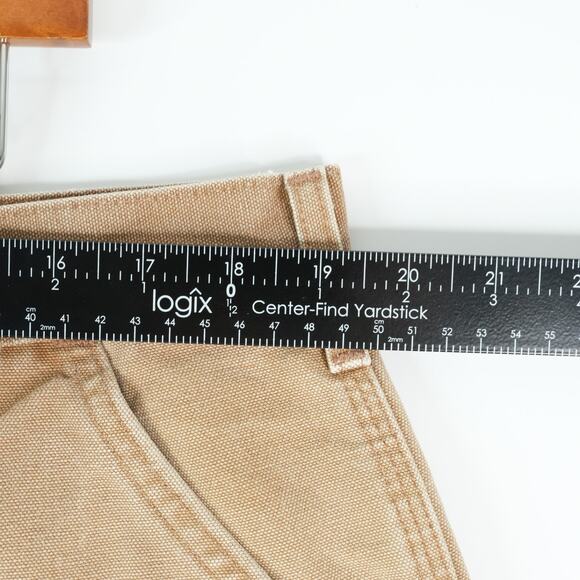 Vintage Carhartt Carpenter Shorts Mens 40x9 Brown Duck Canvas USA B25 BRN Union - Picture 6 of 9